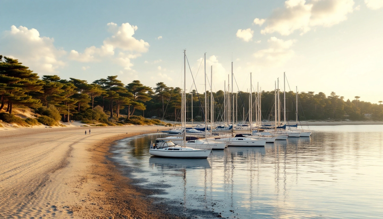 L'embouchure de l'Odet et le port de plaisance de Bénodet