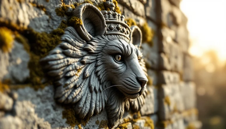 Blason breton hermine sculpté en pierre sur un monument