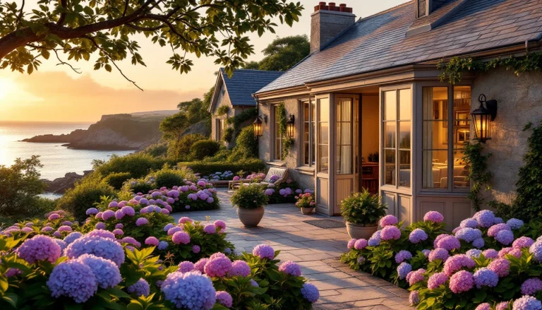 Hôtel de charme breton avec terrasse face à la mer