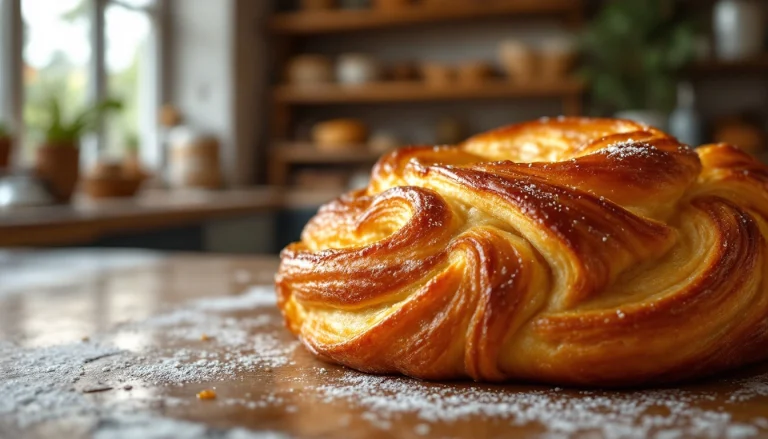 Kouign-amann doré et caramélisé, pâtisserie bretonne