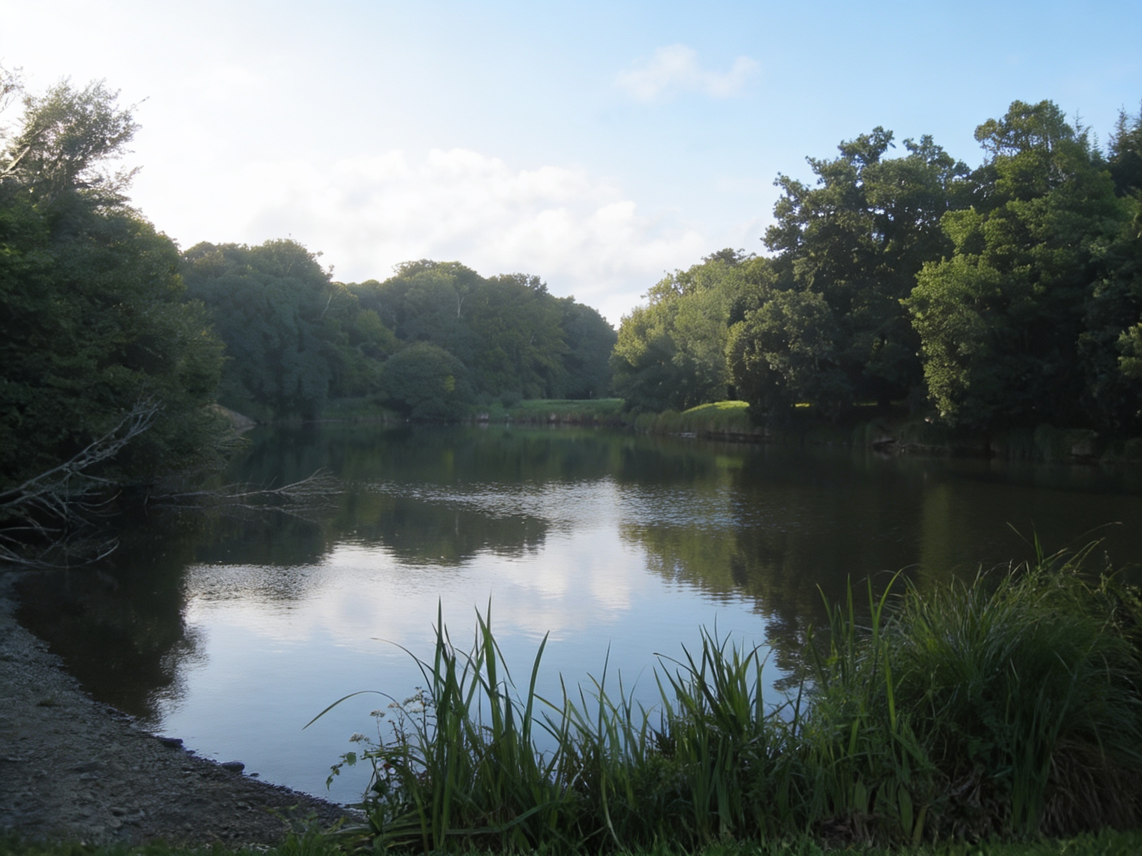 Parcours pêche de l'étang de Milin Saezh